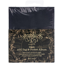 Graphic 45 Staples ATC Tag & Pocket Album -kansio