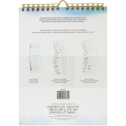 Kelly Creates Watercolor Brush Lettering Workbook  -harjoitusvihko, Block