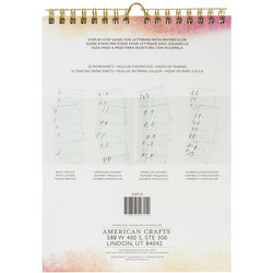 Kelly Creates Watercolor Brush Lettering Workbook  -harjoitusvihko, Script