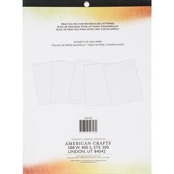 Kelly Creates Watercolor Brush Lettering Practise Pad -paperipakkaus