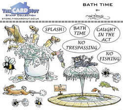 The Card Hut leimasinsetti Bath Time