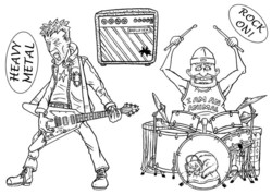 The Card Hut leimasinsetti Garage Band