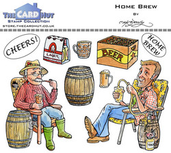 The Card Hut leimasinsetti Home Brew