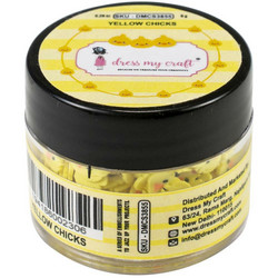Dress My Crafts Shaker -koristeet, Yellow Chicks