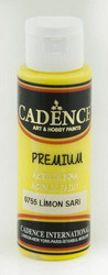 Cadence Premium Acrylic -akryylimaali, sävy Lemon Yellow, 70 ml