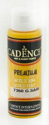 Cadence Premium Acrylic -akryylimaali, sävy Sun Yellow, 70 ml