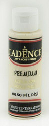 Cadence Premium Acrylic -akryylimaali, sävy Ivory, 70 ml
