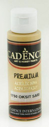 Cadence Premium Acrylic -akryylimaali, sävy Oxide Yellow 70 ml
