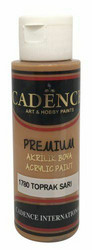 Cadence Premium Acrylic -akryylimaali, sävy Ground Yellow 70 ml