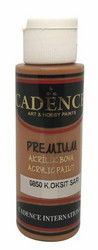 Cadence Premium Acrylic -akryylimaali, sävy Dark Oxide Yellow, 70 ml