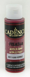 Cadence Premium Acrylic -akryylimaali, sävy Blood Red, 70 ml