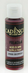 Cadence Premium Acrylic -akryylimaali, sävy Bordeaux, 70 ml