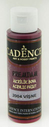 Cadence Premium Acrylic -akryylimaali, sävy Cherry 70 ml
