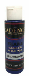 Cadence Premium Acrylic -akryylimaali, sävy Ultramarine Blue, 70 ml