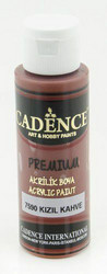 Cadence Premium Acrylic -akryylimaali, sävy Red Brown, 70 ml