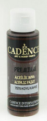Cadence Premium Acrylic -akryylimaali, sävy Dark Brown, 70 ml
