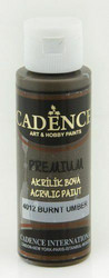 Cadence Premium Acrylic -akryylimaali, sävy Burnt Umber, 70 ml