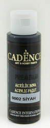Cadence Premium Acrylic -akryylimaali, sävy Black, 70 ml