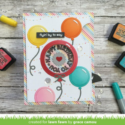 Lawn Fawn stanssisetti Stitched Balloon Frames