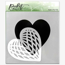 Picket Fence sapluuna Spliced Heart