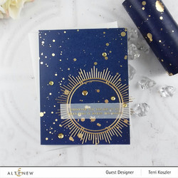 Altenew washiteippi Gold Splatter Navy