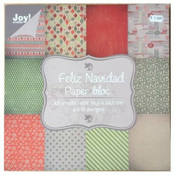 Joy! crafts Noor!Design paperipakkaus Feliz Navidad, 12