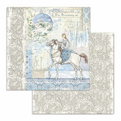 Stamperia Winter Tales skräppipaperi Horse