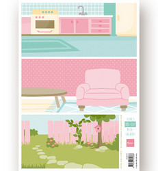 Marianne Design korttikuvat Eline's Dog - Cat Backgrounds