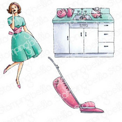 Stamping Bella Edgar And Molly, Vintage Vacuum Set -leimasinsetti