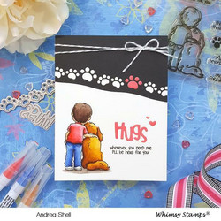Whimsy Stamps Paws and Bones Border -stanssisetti