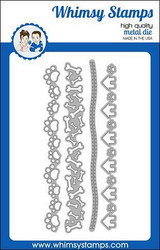 Whimsy Stamps Paws and Bones Border -stanssisetti