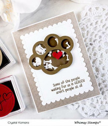 Whimsy Stamps Puppy Paws -stanssisetti
