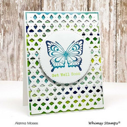 Whimsy Stamps Lattice A2 -stanssi