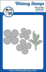 Whimsy Stamps Poppy Flower -stanssisetti