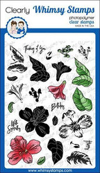 Whimsy Stamps Layered Peruvian Lily -leimasinsetti