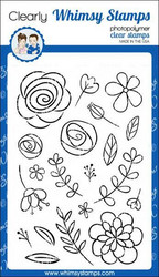 Whimsy Stamps Beaucoup Bouquet  -leimasinsetti
