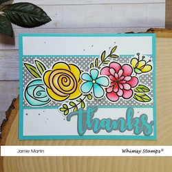 Whimsy Stamps Beaucoup Bouquet  -leimasinsetti