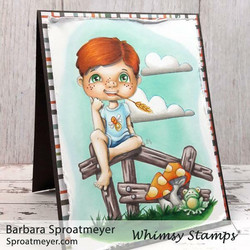 Whimsy Stamps Polka Dot Pals Harley -leimasinsetti