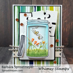 Whimsy Stamps Mason Atlas Jar -stanssisetti