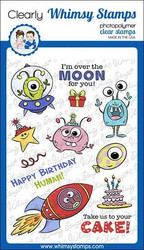 Whimsy Stamps Over the Moon -leimasinsetti