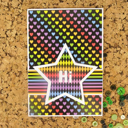 Hunkydory kartonkipakkaus Midnight Rainbows, A4, 24 arkkia, 350 gsm