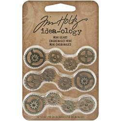 Tim Holtz Idea-Ology Metal -koristeet, Mini Gears