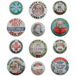 Tim Holtz Idea-Ology Metal Vintage Flair -koristeet, Christmas
