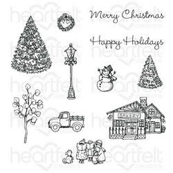 Heartfelt Creations Festive Winterscapes -leimasin