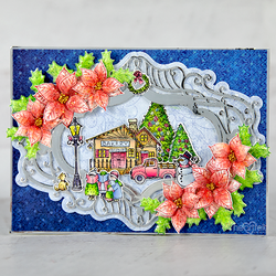 Heartfelt Creations Festive Winterscapes -leimasin