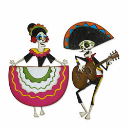 Sizzix Tim Holtz Thinlits stanssisetti Day of the Dead, Colorize
