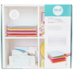 We R Stackable Acrylic Paper Trays -paperiteline