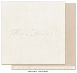 Maja Design Monochromes - Shades of Tradition skräppipaperi White