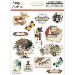 Simple Stories Layered Stickers -tarrat Simple Vintage Ancestry