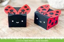Lawn Fawn stanssisetti Tiny Gift Box Ladybug Add-On